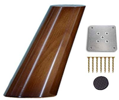 WWERTYY Pieds de Meubles en Bois Massif pour Table Basse, canapé, Meuble TV, Lot de 4 Pieds de Support en Bois (40 cm)