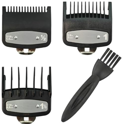 WUSJCOF 3 pièces guide de coupe pour tondeuse à cheveux, peigne de guidage, kit de peignes (1,5 mm, 3 mm, 4,5 mm)