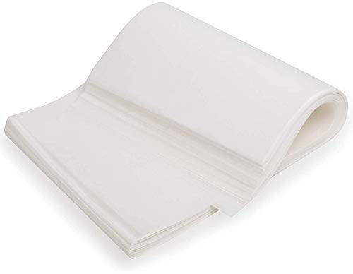SAROAD 330 Pezzi di Carta da Forno in Carta Olio Siliconica Carta da Forno Antiaderente, Adatta per Torte da Forno, Barbecue Bianca 22X33 Cm