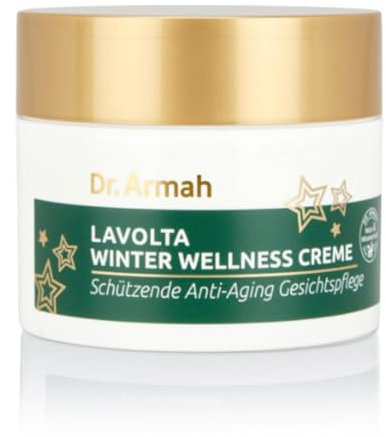 Dr. Armah - Lavolta Winter Wellness Creme - Anti-Aging Gesichtscreme - Feuchtigkeitscreme mit Nachtkerzenöl, Sheabutter & Vitamin E – Gesichtspflege für trockene & sensible Haut - 200 ml