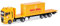 Herpa LKW Modell Man TGX GX Flachbett-Sattelzug mit Bürocontainer Max Bögl (Bayern/Sengenthal), Miniatur im Maßstab 1:87, Sammlerstück, Made in Germany, Kunststoff