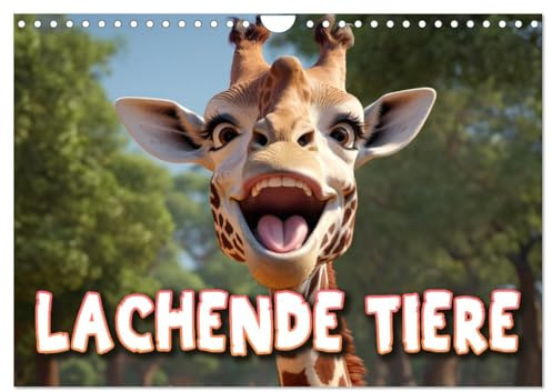 Lachende Tiere (Wandkalender 2026 DIN A4 quer), CALVENDO Monatskalender: Fröhliche Dschungel-Lacher: Ein tierisch lustiger Kalender! (CALVENDO Tiere)