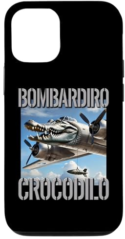 Trendiges Meme Brainrot für Jungen, italienisches Bombardino-Krokodil Hülle für iPhone 12/12 Pro