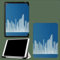 Funda para iPad Pro 11 2022 2021 2020 4ª 3ª 2ª Generación, Capa Protectora Smart Cover Folio Delgado para iPad Pro 11 Pulgadas Moderno Urbano Líneas Ciudad - Azul