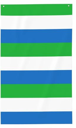 Bandera decorativa de Sierra Leona para jardín, interior, exterior, porche, patio, exhibición, diseño de temporada