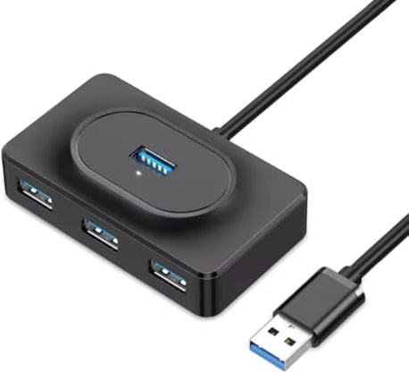 Koolenry 4 Ports HUB Splitter USB 3.0 High Speed Hub One-To-Four Hard Drive Expansion Dock