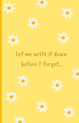 Daisy Notebook: Cute Yellow Floral Notebook | 120 Lined Pages | 5.5 x 8.5 inches | Journal