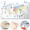 AUSVERKAUF - Yoga Weltkarte | AWESOME MAPS | Finde Deinen Lieblings-Yogastil & entdecke seinen Ursprung - 97,5 x 56cm Poster (Yoga Map)