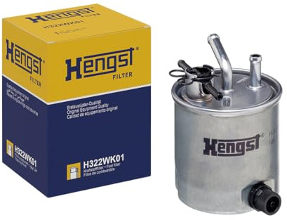 HENGST - Kraftstofffilter H322WK01 - Hochwertiger Kraftstoff-Leitungsfilter für KFZ - Entfernt Staub und Schmutz aus Otto- oder Dieselmotoren - Schützt das Einspritzsystem