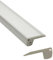 LED Aluprofil S01 Treppenprofil + Abdeckung Alu Schiene für LED-Streifen 1m silber opal
