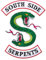 Riverdale Southside Serpents Biker Gang Emblem bestickter Aufnäher zum Aufbügeln (23 x 32 cm)