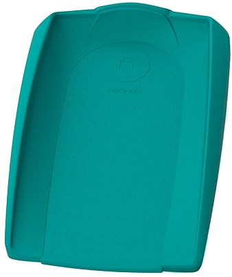 Nannak Cambiador de Bebé Impermeable y Confortable para Cómoda | Antideslizante con Medidor | para después del Baño y cambio de Pañales | Diseño funcional para Bebé, Verde Turquesa