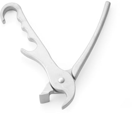 HENDI Pizzablechhalter, Pfannengreifer, Topfgreifer, Topfgreifer, für alle Arten von Pizzapfannen geeignet, 200mm, Aluminium