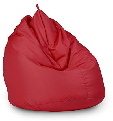 haus & garten Sitzsack Beanbag Indoor Outdoor für Kinder und Erwachsene viele Farben und Größen zur Auswahl (85x125, Rot)