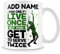 MUGGZ Tennis Mug Personalised Gift - You Only Live Once But You Get to Serve Twice