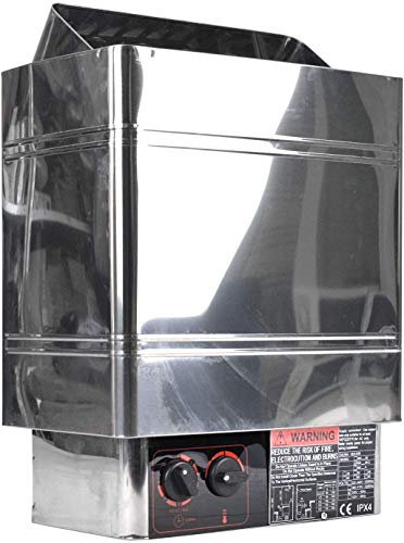 YYSDH Calentador de Sauna 9kw, SPA para el hogar Baño de Vapor seco Sauna Calentador Estufa 220V-240V con Controlador Interno Estufa de Sauna eléctrica para máx.459 pies cúbicos