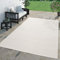 TT Home Teppich Für Outdoor Küchenteppich Balkon Terrasse Unifarbenes Design Modern, Farbe: Elfenbein, Größe:200x280 cm