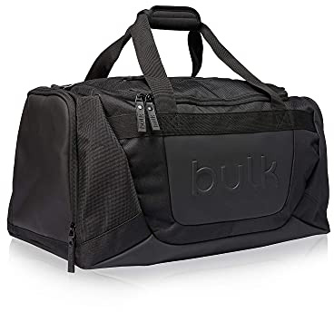 Bulk Everyday Sports Gym Bag, Reisetasche, Holdall, Sporttasche, Schwarz