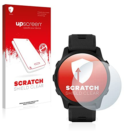 upscreen Schutzfolie für Garmin Forerunner 945 LTE | Transparenter Displayschutz Made in Germany Kristall-Klar Kratzschutz Anti-Fingerprint