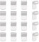 arricraft 16 Pcs Glue-on Flat Pad Bails, Silver Pendant Spoon Earrings Bails Pendant Cabochon Jewellery Findings for Necklace and Earrings Making Connector Charms Accessories