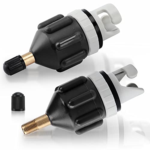 2 Stücke Adapter Sup Ventil,Aufblasbare Pumpe Adapter für Kajaks, Kanus, Stand-Up-Paddleboards,Schlauchboot (Stil 1)