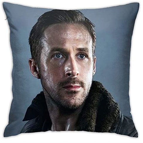 Ryan Gosling Kissenbezüge, Plüsch-Oberfläche, doppelseitig, bedruckt, 45 x 45 cm