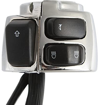 Baceyong Interrupteurs de commande de guidon de moto, adaptés pour guidon de moto de 25 mm, adaptés pour Harl-ey Softail 1996-2012