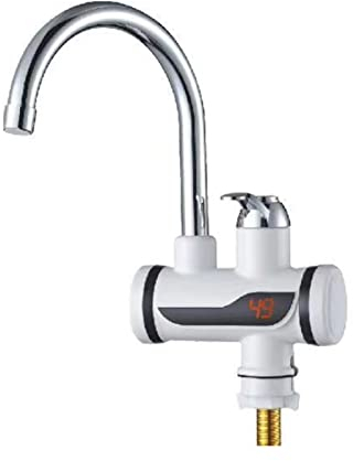 Grifo De Calentador De Agua Caliente 220V 3000W Grifo De Calentador De Agua Caliente Instantáneo Grifo De Agua De Calefacción Eléctrica De Cocina Giratoria De Acero Inoxidable Para Baño De Cocina En C