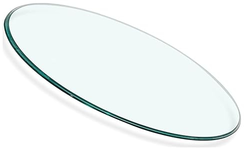 Gehärteter Tisch Glasplatte Rund 8mm Dick Und 85/90/120 Durchmesser Ersatz-Esstisch Kaffee, Terrasse, Tischplattenschutz Von Glas Tischplatte(Size:90cm)