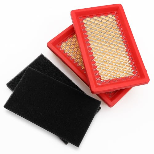 VooGenzek 2 Pezzi 951-10298 Filtro Aria, Filtro dell'aria per Tagliaerba, 951-10298 Filtro Aria del Tagliaerba, con Prefiltro, Compatibile con Kohler XT149 XT-17T XT-6 XT-7 14 1483 01-S