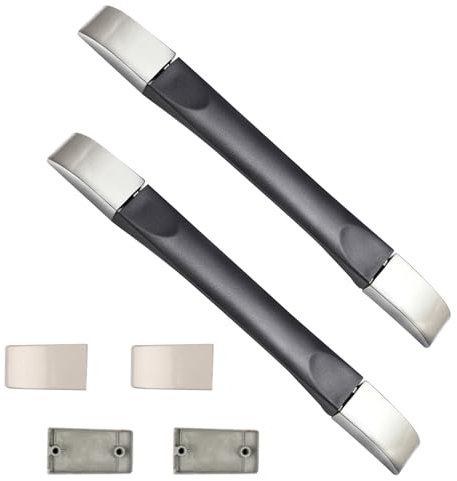 Ksvaye 2 Stück Koffergriff Ersatz Koffer Ersatzteile Griff 23cm Gepäck Koffer Griff Ersatzgriff Koffer Gepäckgriff für Koffer Box Gepäckkoffer Reisekoffer Werkzeugkoffer (Schwarz)