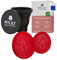 MYLILY® set di 2 dischi mestruali e astuccio per la pulizia | dischi mestruali S e L e coppetta nera per la pulizia | set I riutilizzabile