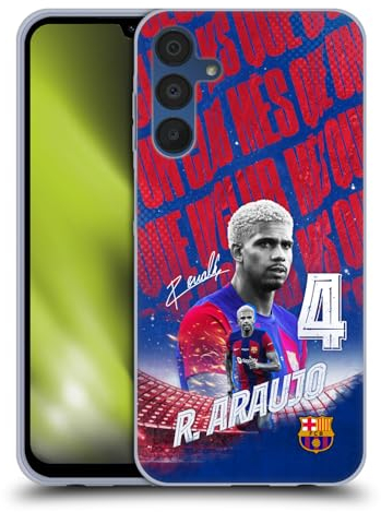 Head Case Designs Offizielle FC Barcelona Ronald Araújo 2023/24 Erstes Team Soft Gel Handyhülle Hülle kompatibel mit Samsung Galaxy A15