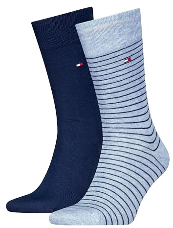 Tommy Hilfiger Adaptive Herren Small Stripe Classic Sock (2er Pack)