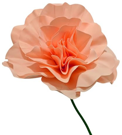 Fiskenet Fleurs géantes avec tige - 1 fleur artificielle - 46 cm - Longueur de la tige : 150 cm - Décoration murale de fond (45,7 cm, rose), 150cm flower 121