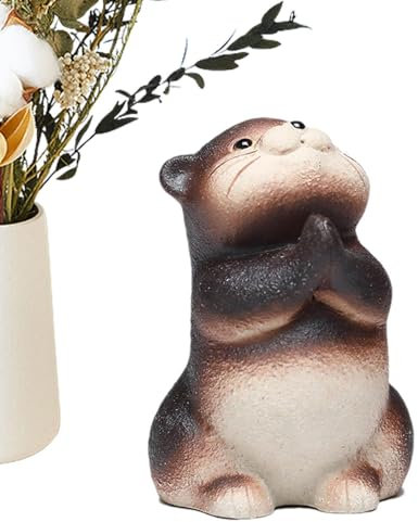 Chinesisches Tee-Haustier – Ton-Tier-Skulptur | Kleintier-Tee-Haustier-Figuren, Teetisch-Statue, niedliches Kung-Fu-Tee-Handwerk für Teestube, Zuhause, Auto-Dekoration