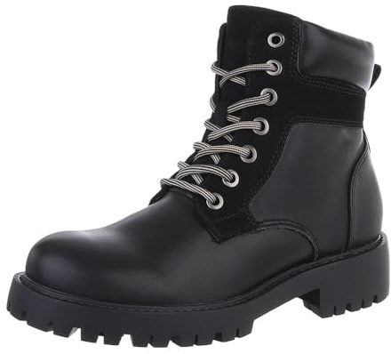 Ital Design Damenschuhe Stiefeletten Plateaustiefeletten