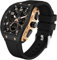 Rechteckige Herrenuhr Cooles Design Kreative Herren Uhren Digital Analog Armbanduhr mit Timer Stoppuhr Doppelzeit 5ATM Wasserdicht Schwarz Rosegold Sportuhr Quarzuhr