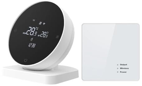 WiFi Smart Thermostat，RF Wireless Receiver Temperature Controller ，Fit For Water Gas Boiler Support Alexa Google Home