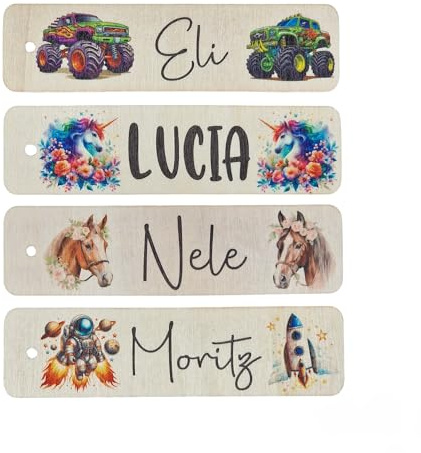 Lesezeichen Personalisiert Holz Kinder