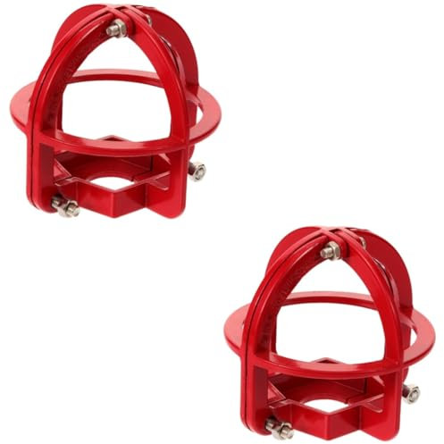 CLISPEED Feuersprinkler-Kopfschutz Aus Robustem Metall - Rote Sprinklerkopfschutzabdeckung Für Effektiven Brandschutz Passend Für Pendelkopf Systeme Und Seitenwände