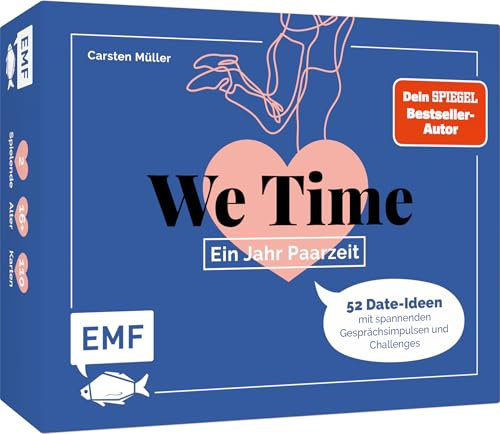 Edition Michael Fischer Kartenspiel: We Time – EIN Jahr Paarzeit. Das Paarspiel mit 52 Date-Ideen mit spannenden Gesprächsimpulsen und Challenges von Paartherapeut Carsten Müller