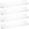 Nail Polish Organizer 4PCS 15x2x1.7in Clear Acrylic Nail Polish Shelf, Wall Mounted Rack for Essential Oil Spice