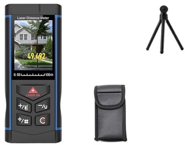 Télémètre Portable avec Fonction caméra, écran Couleur, Annonce vocale, portée de 100 m, 150 m et 200 m, for la Construction Industrielle.(MW100)
