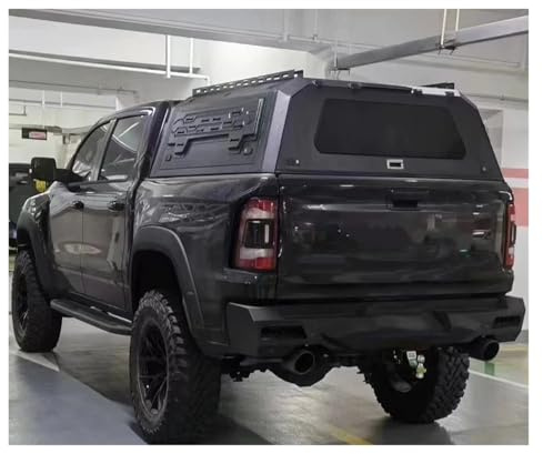 VETJMUA Laderaumabdeckung Kofferraum Für Dodge Für Ram 1500 Pickup Topper Camper Hardtop Abdeckung Kofferraum Rollo