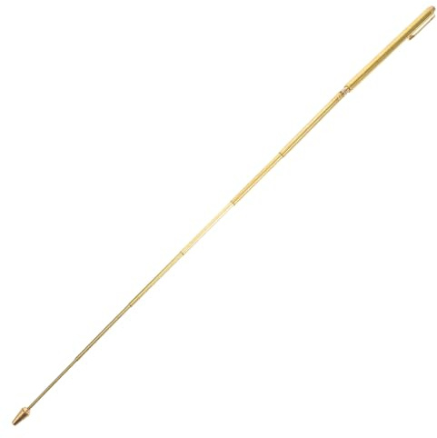 Toddmomy Baguette de Radiesthésie en Laiton Portable pour Détection Feng Shui et Recherche d'Objets Perdus Usage Extérieur Télescopique