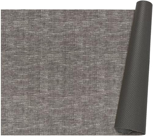 ANRO Küchenläufer Teppich Läufer Flur Küchenteppich rutschfest Küchenmatte PVC abwaschbar Flurläufer pflegeleicht Anthrazit 160 x 67 cm
