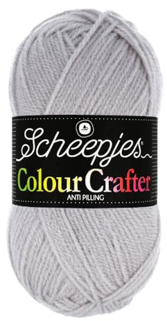 Scheepjes Colour Crafter 100g Yarn Ball | Acrylic DK Double Knit Wool | Soft & Anti-Pilling for Knitting, Crochet, Blankets & Amigurumi (1203 Heerenveen)