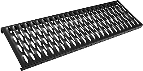 PAROTEC Laufrost Dachtritt Steigtritt - Länge: 100 cm - RAL 9005 Schwarz | Solides und robustes Gitterrost, zertifiziertes Stahl, Feuerverzinkt, langjährige Verwendung, glatter Rand