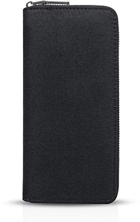 FANDARE Mode Portefeuille Grand Homme Cartes-Rangement pour Billets Pack Polyester Noir